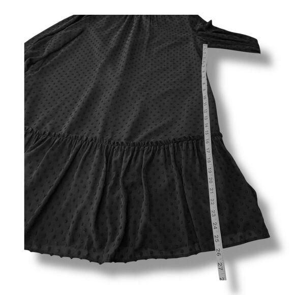 J.Crew Factory Smocked Drop-Waist Mini Dress Swiss Dot BC708 Women’s Size M - Picture 5 of 13